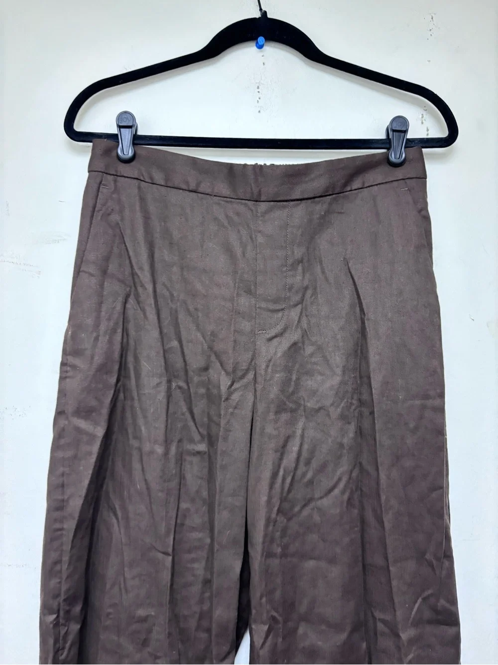 Banana Republic Hayden Wide Leg Linen Blend Pull On Pant